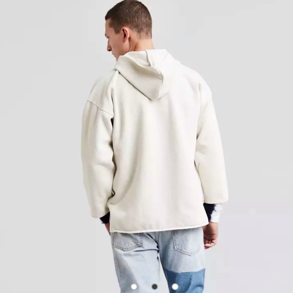 Levis Made Crafted Woven Cropped Sleeves Hoodie - Picture 3 of 13